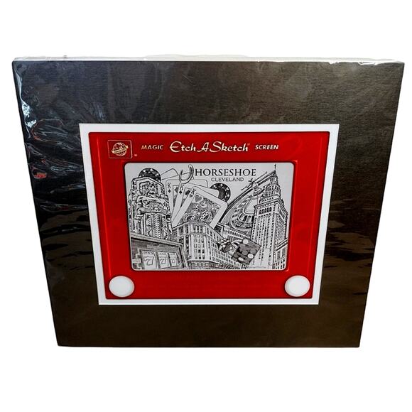 Cleveland Horseshoe Etch A Sketch Print Art - Picture 2 of 10